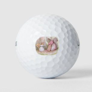 Goody and Mrs Hackee (Squirrels) (Beatrix Potter) Golf Balls