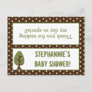 Goody Bag Topper Enchanted Hollow Woodland Forest Invitation Postcard