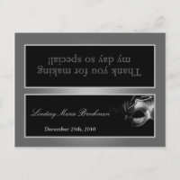 Goody Bag Topper Sweet 16 Silver Black Party
