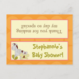 Goody Bag Topper Tropical Punch Girl Jungle Elepha Invitation Postcard