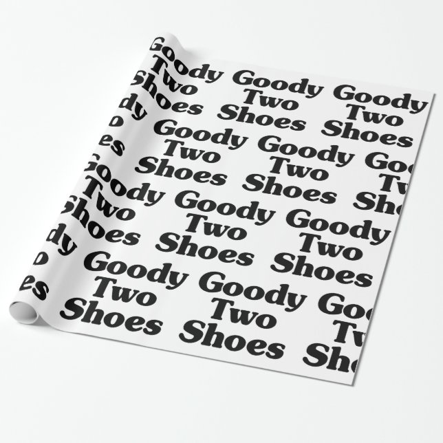 Goody Two Shoes Wrapping Paper (Unrolled)
