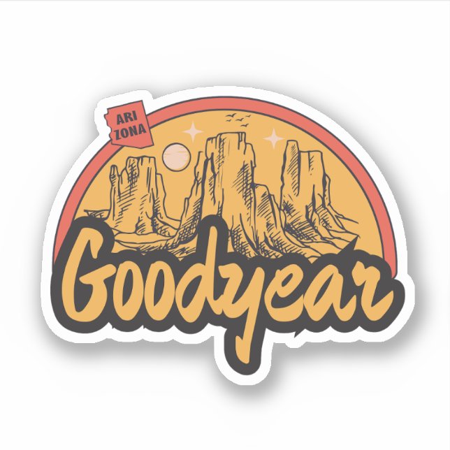 Goodyear, Arizona  Sticker (Front)