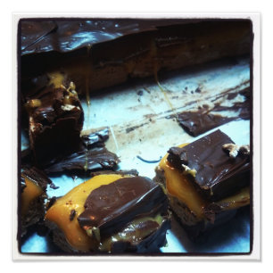 Gooey Caramel Marshmallow Chocolate Coated Print