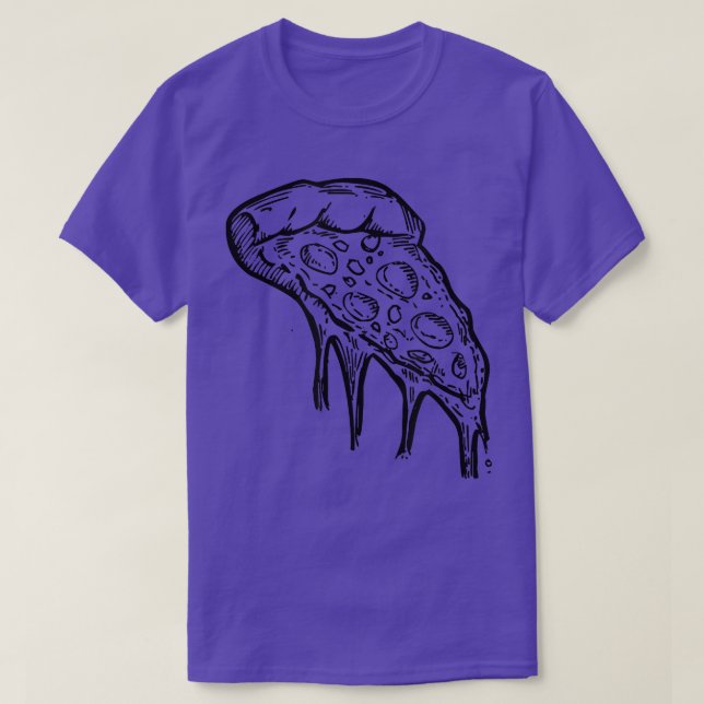 Gooey Piece Of Pizza T-Shirt (Design Front)