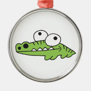 goofy baby alligator metal tree decoration
