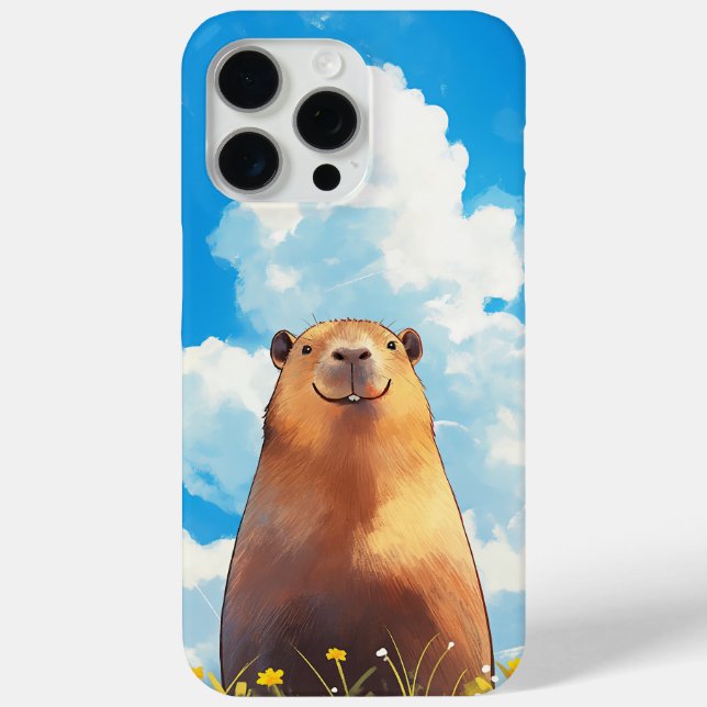 Goofy Capybara Smile Case-Mate iPhone Case (Back)