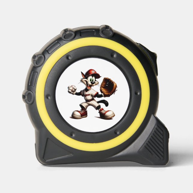 Goofy Cat Baseball Pitcher Winds Up 1 (Front)