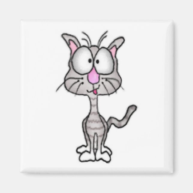 Goofy Cat Magnet (Front)
