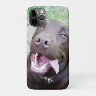 Goofy Delights: Chocolate Brown Labrador Puppy, iPhone 11 Pro Case