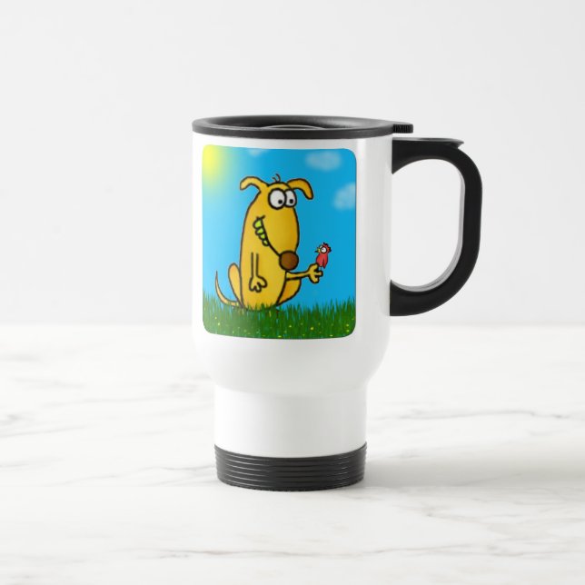 Goofy Dog Travel Mug (Right)