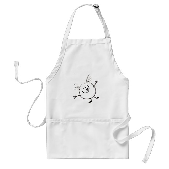 Goofy Doodle Guy Apron (Front)