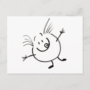 Goofy Doodle Guy Postcard