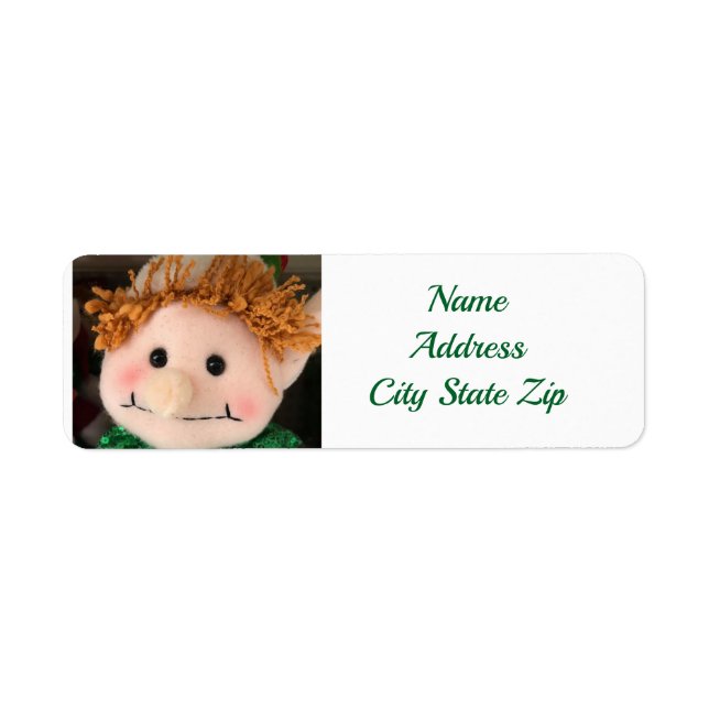**GOOFY ELF CHRISTMAS** RETURN ADDRESS LABEL (Front)