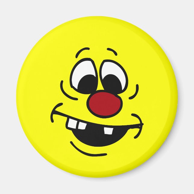 Goofy Face Grumpey Magnet (Front)