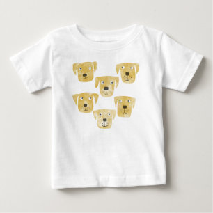 Goofy  Golden Labrador Retriever Dog Baby T-Shirt