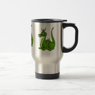 Goofy Green Dragon Travel Mug