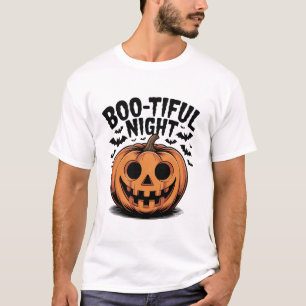 Goofy Jack-O’-Lantern Pumpkin Face Art T-Shirt