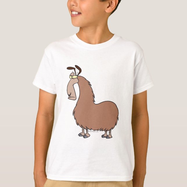 goofy llama cartoon T-Shirt (Front)