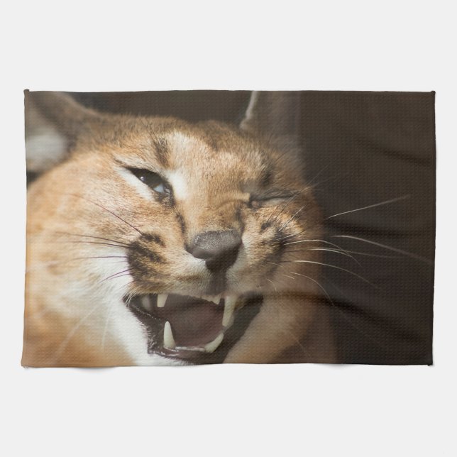 Goofy Lynx Tea Towel (Horizontal)