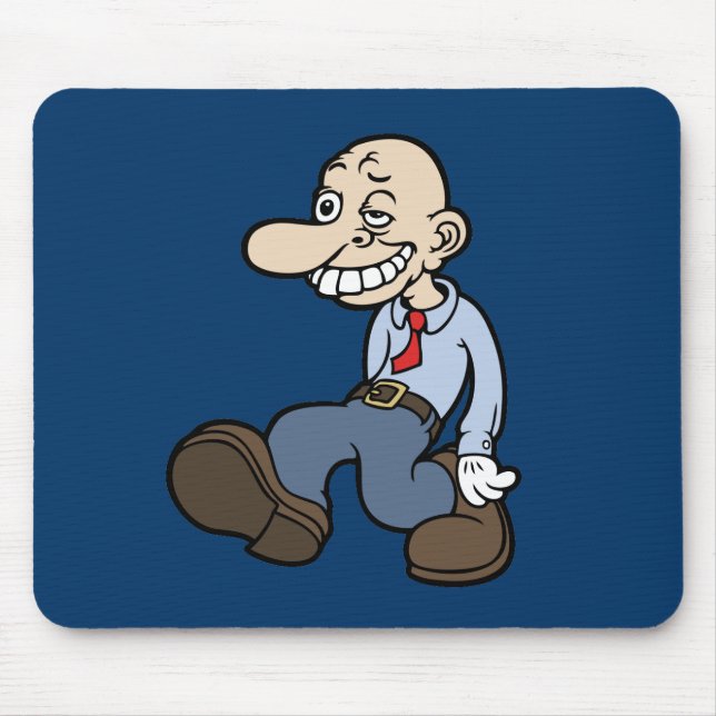 Goofy Office Guy Mouse Mat (Front)