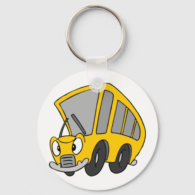 Goofy School Bus Key Ring (Front)