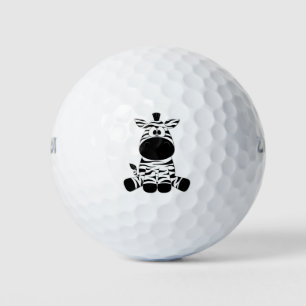 Goofy Zebra Golf Balls