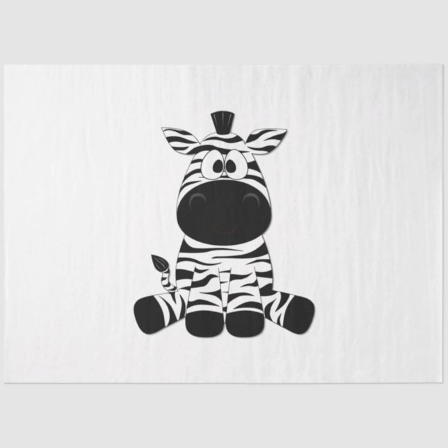 Goofy Zebra Tissue Paper (Front)