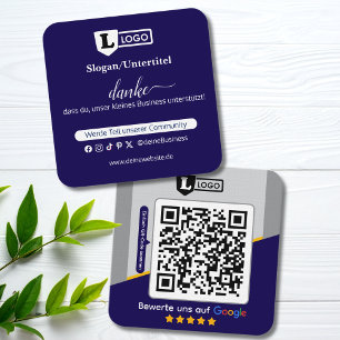 Google Bewertungskarte mit QR code Business Card