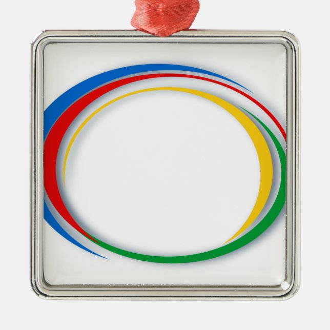 Google colours metal tree decoration (Front)