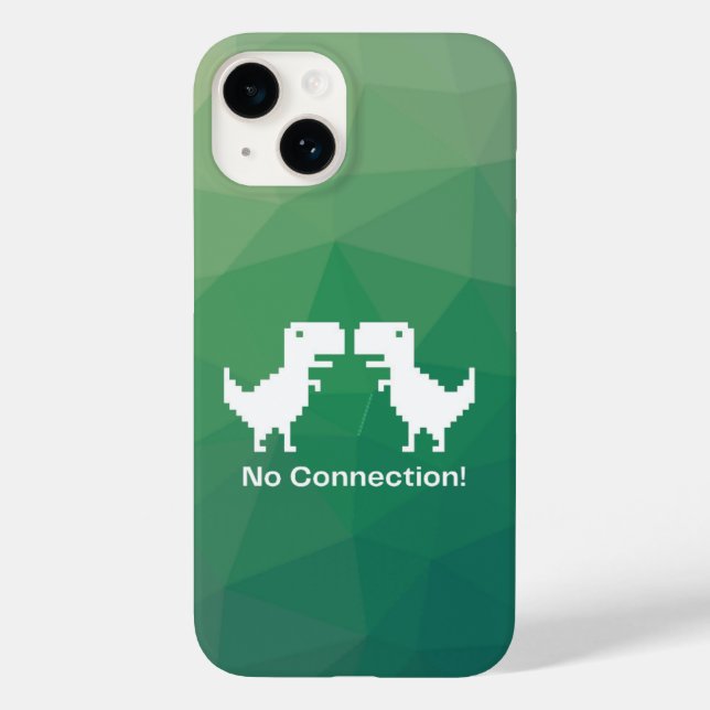 Google dinosaur shirt "no connection"  Case-Mate iPhone case (Back)