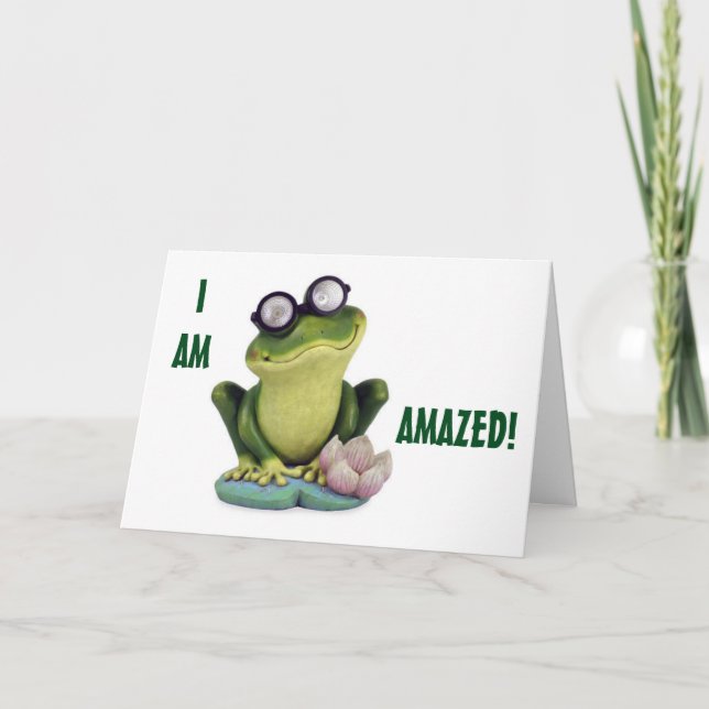 GOOGLE-EYED FROG-RETIREMENT FUN CARD (Front)