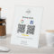 Google Facebook Review QR Code Pedestal Sign