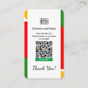 Google Review Business Card For Small Businesses