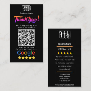 Google Review Business Card Template
