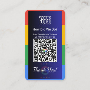 Google Review Business Card With Facebook Link