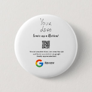 Google review business logo Scan QR review 6 Cm Round Badge
