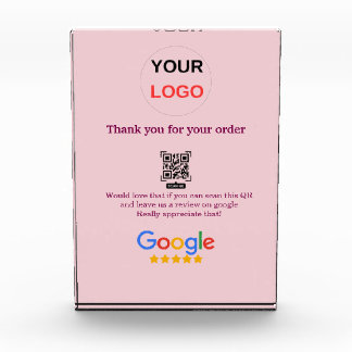 Google review business logo Scan QR review Photo Block