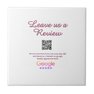 Google review business logo Scan QR review Tile