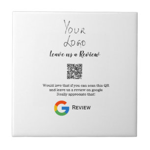 Google review business logo Scan QR review Tile