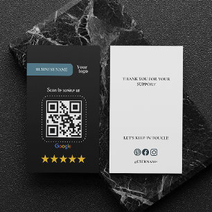 Google Review My Business Add Logo Qr Code Business Card