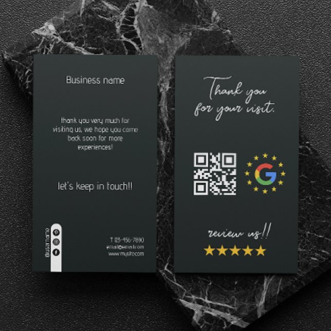 Google Review My Business Social Media Qr Code Business Card (Google Review My Business Social Media Qr Code Business Card)