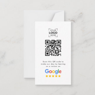 Google Review QR Code Business Review Card