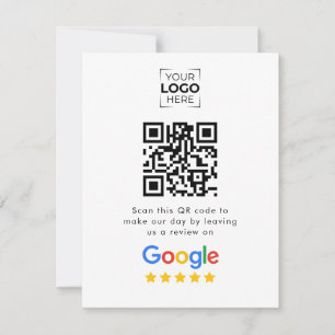 Google Review QR Code Business Review  Card
