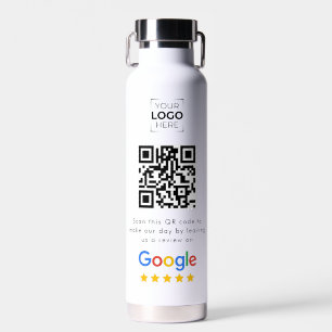 Google Review QR Code Business Review Water Bottle