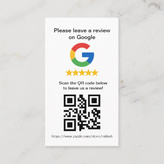 Google Review QR Code Cards,Review Sign Business Card