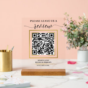 Google Review QR Code Sign - Personalised Business