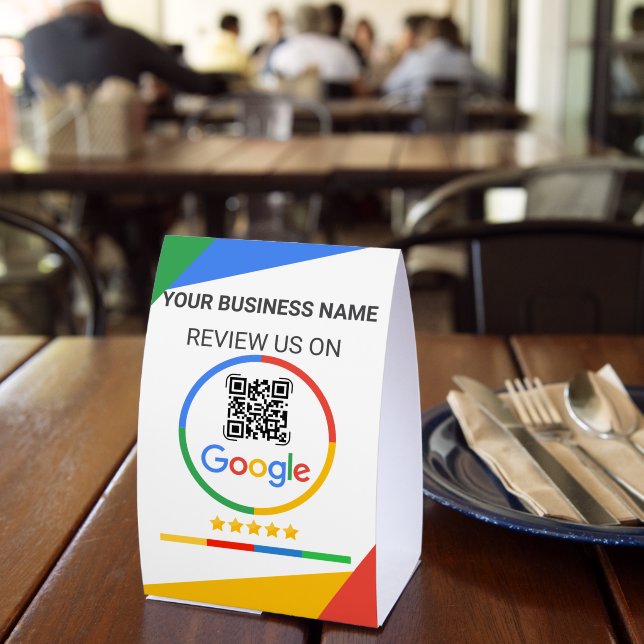 Google Review QR Code with Stars White (Insitu(Restaurant))