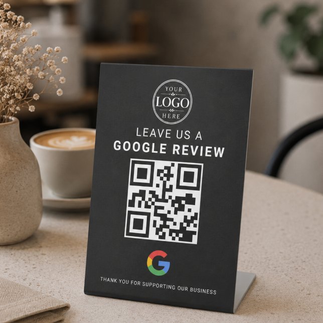 Google Review QR Display Pedestal Sign (Creator Uploaded)
