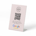 Google Review Request | QR Code Business Logo Pink