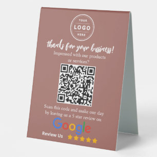 Google Review Request Table Top Feedback Signage